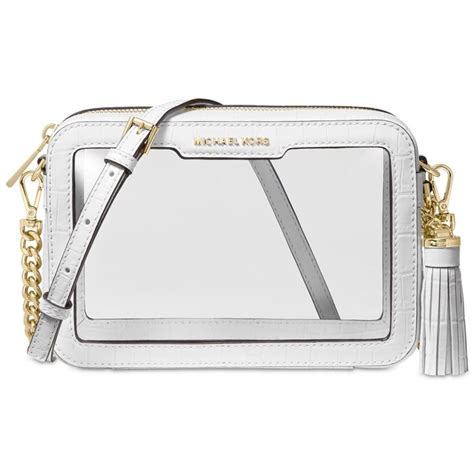 michael kors gia small cross body bags|Michael Kors clear crossbody bag.